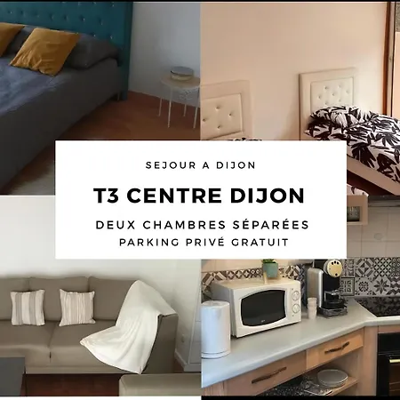 2 Avec Parking Prive Gratuit * Dijon