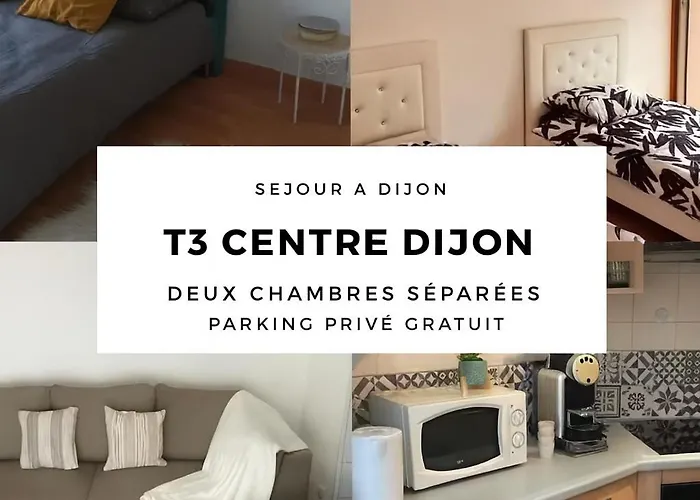 2 Avec Parking Prive Gratuit * Dijon